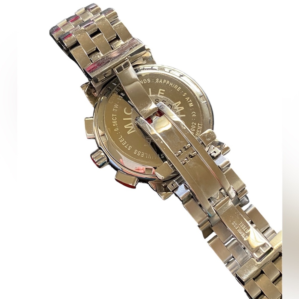 Michele Stainless Steel 42mm Sport Sail Diamond Watch - Picture 5 of 10